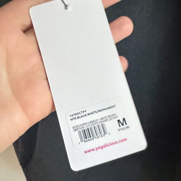 Yogalicious Scuba London Cardigan W Side Seam Pockets M - Picture 7 of 7